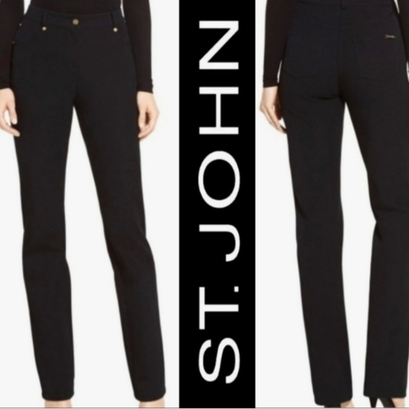 ST. JOHN Sport (by Marie Gray) Twill Trousers - Picture 4 of 10